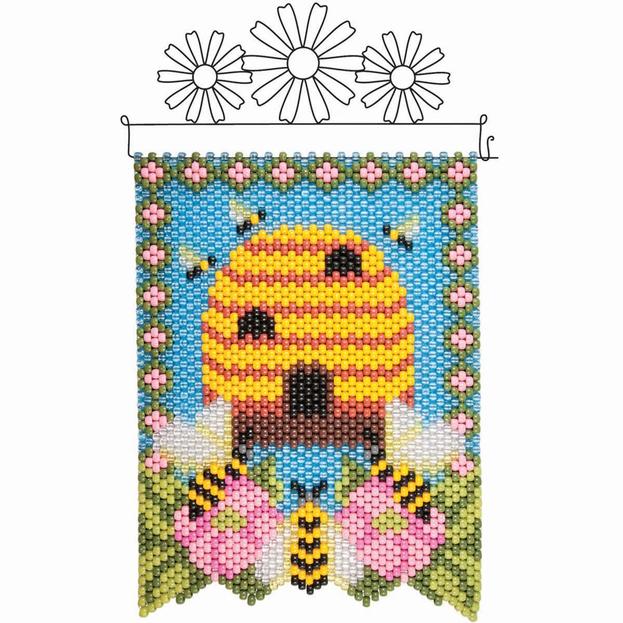 Herrschners Bee-utiful Hive Pony Bead Kit 1 Herrschners Bee-utiful Hive Pony Bead Kit