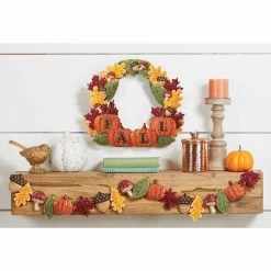 Herrschners Colors Of Fall Wreath & Garland, Set Of 2 Felt & Sequin Kit