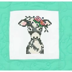 Herrschners Flower Farm Animals Kid's Quilt Blocks Stamped Cross-Stitch -Premier Crafts Outlet Sales Store 050568 3 34388.1693401026