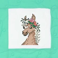 Herrschners Flower Farm Animals Kid's Quilt Blocks Stamped Cross-Stitch -Premier Crafts Outlet Sales Store 050568 4 30732.1693401026