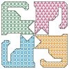Herrschners Patchwork Kittens Quilt Blocks Stamped Cross-Stitch