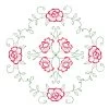 Herrschners Rose & Thistle Quilt Blocks Stamped Embroidery