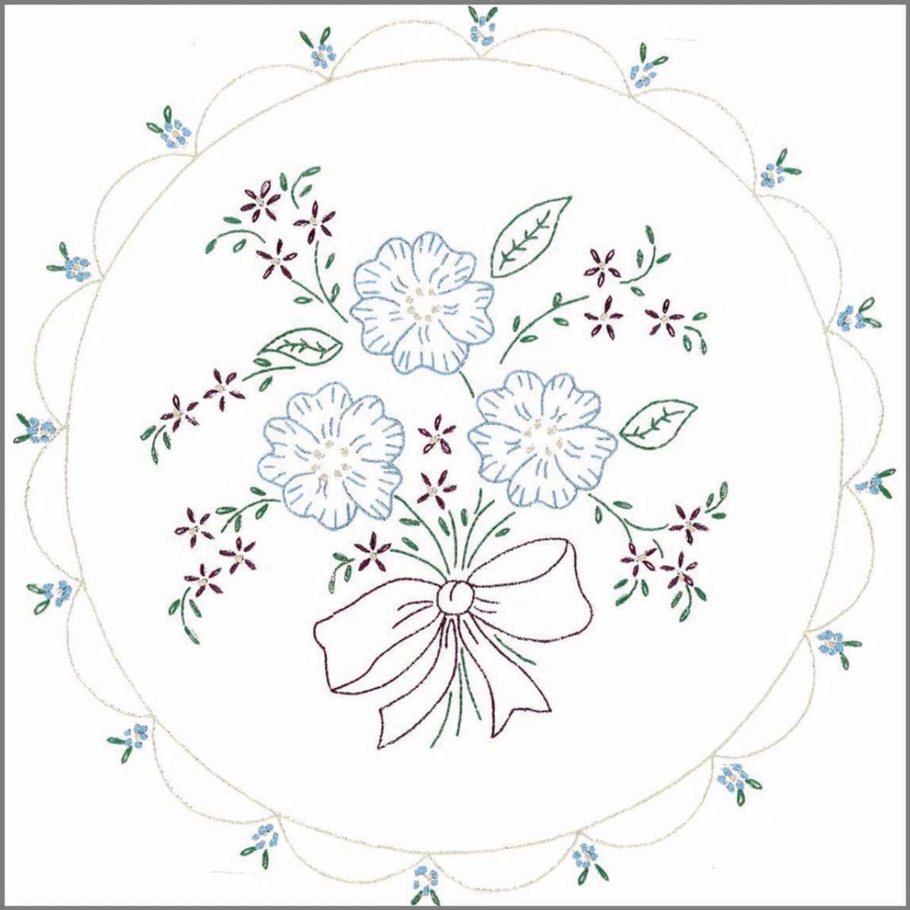 Herrschners Felicity Quilt Blocks Stamped Embroidery 2 Herrschners Felicity Quilt Blocks Stamped Embroidery - Image 2