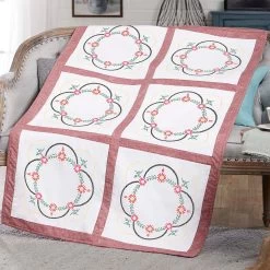 Herrschners Dorothy Quilt Blocks Stamped Embroidery