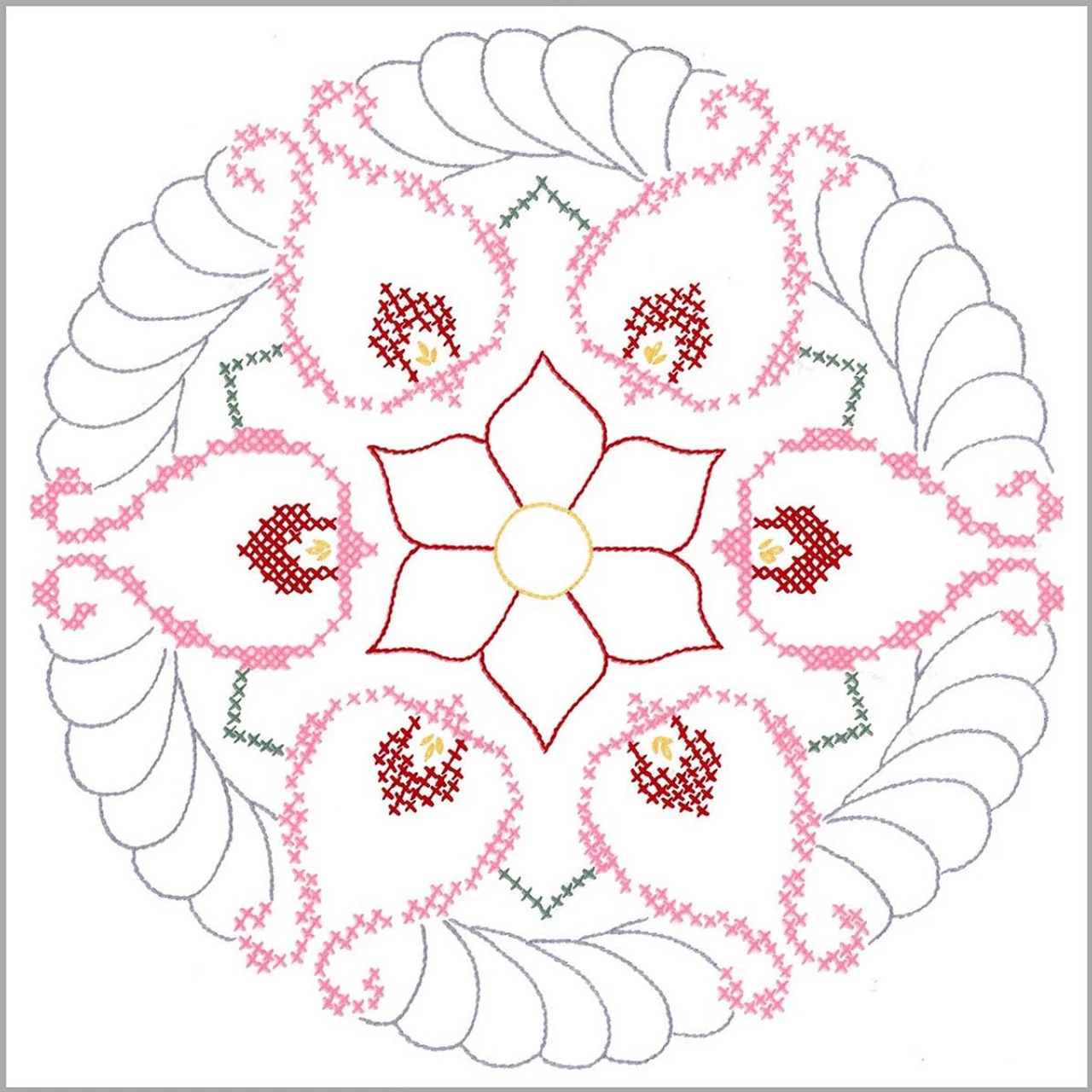 Herrschners Lydia Quilt Blocks Stamped Cross-Stitch Or Stamped Embroidery 2 Herrschners Lydia Quilt Blocks Stamped Cross-Stitch Or Stamped Embroidery - Image 2