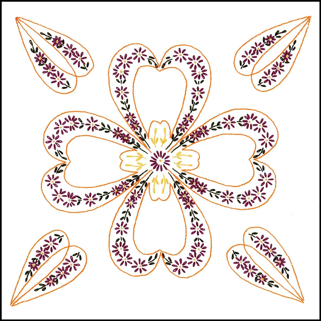 Herrschners Georgia Quilt Blocks Stamped Embroidery 2 Herrschners Georgia Quilt Blocks Stamped Embroidery - Image 2