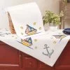 Herrschners Sailing The Sea Table Topper & Runner Stamped Cross-Stitch