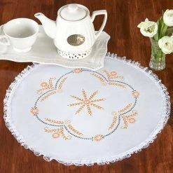 Herrschners Marian Doily Stamped Embroidery