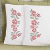Herrschners Maisie Pillowcase Pair Stamped Embroidery