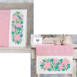 Herrschners Botanical Blooms Set Stamped Cross-Stitch