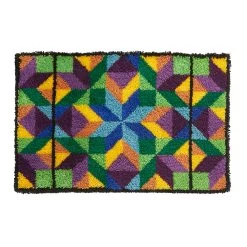 Herrschners Quilt Block Latch Hook Kit