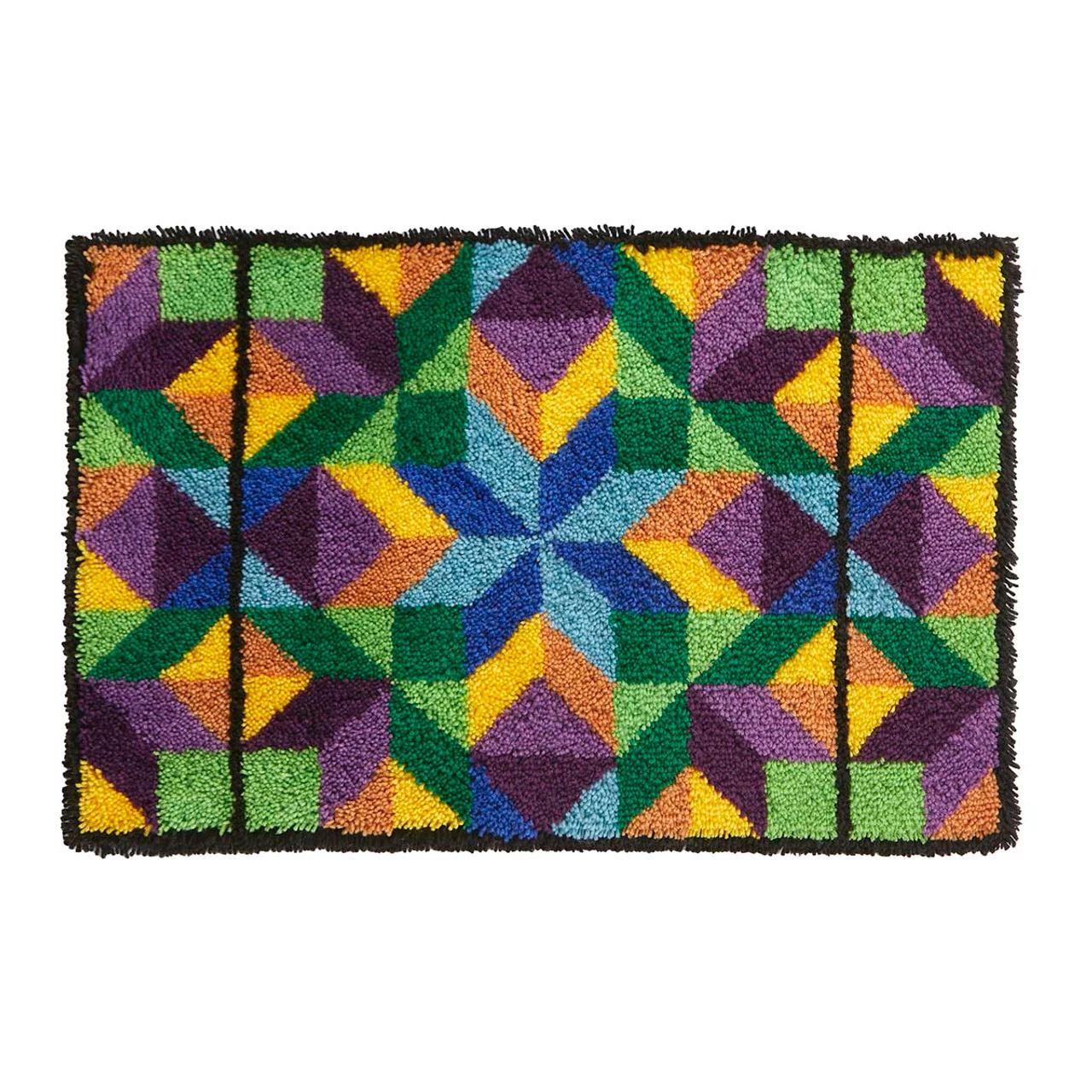 Herrschners Quilt Block Latch Hook Kit 1 Herrschners Quilt Block Latch Hook Kit