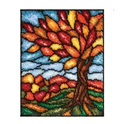 Sundance Autumn Stained Glass Latch Hook Kit