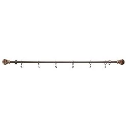 Herrschners Bronze Finial Rod With Clips Hanger