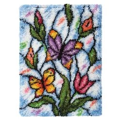 Sundance Butterfly Stained Glass Latch Hook Kit