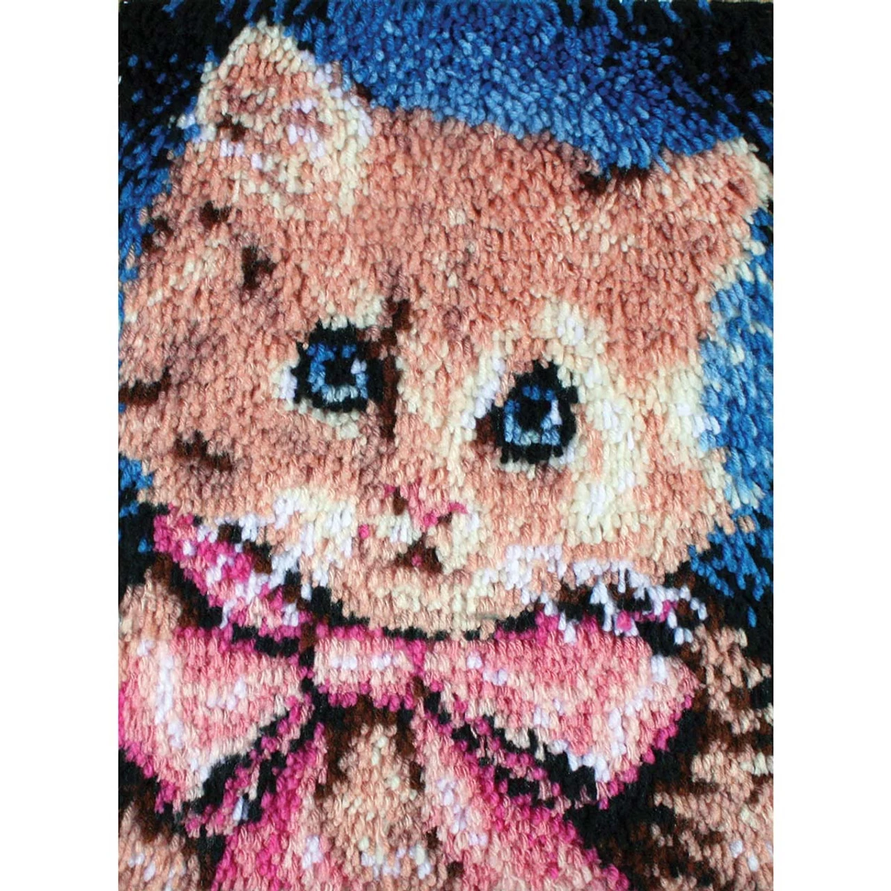 WonderArt Prize Kitty Latch Hook Kit 1 WonderArt Prize Kitty Latch Hook Kit