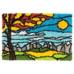 Leisure Arts Landscape Latch Hook Kit