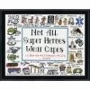 Design Works Super Heroes Stamped Cross-Stitch Kit