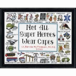 Design Works Super Heroes Stamped Cross-Stitch Kit