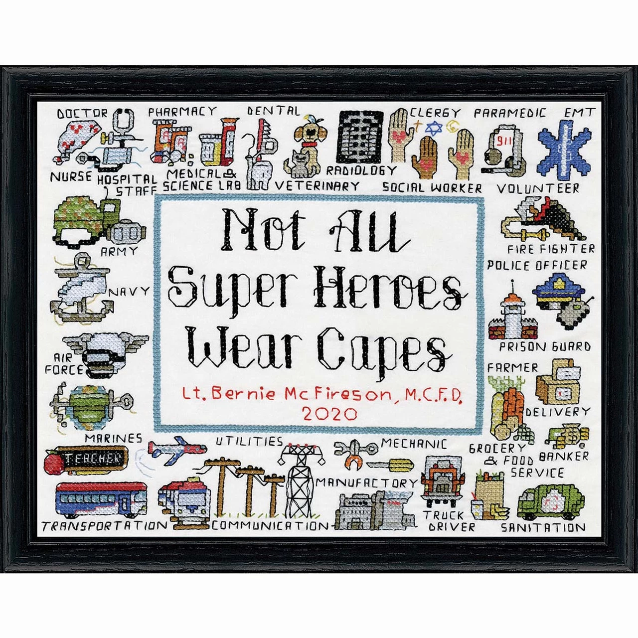 Design Works Super Heroes Stamped Cross-Stitch Kit 1 Design Works Super Heroes Stamped Cross-Stitch Kit