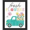 Herrschners Trucking Fresh Flowers Stamped Cross-Stitch Kit