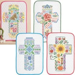 Herrschners Seasonal Crosses Set Stamped Cross-Stitch