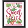 Herrschners Live The Sweet Life Picture Stamped Cross-Stitch Kit