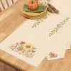 Herrschners Autumn Days Table Runner & Napkins Stamped Cross-Stitch