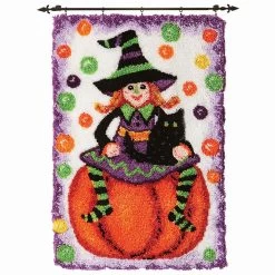 Herrschners Wanda Witch Latch Hook Kit