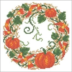 Herrschners Farmhouse Halloween Quilt Blocks Stamped Cross-Stitch -Premier Crafts Outlet Sales Store 173708 4 48434.1693418050