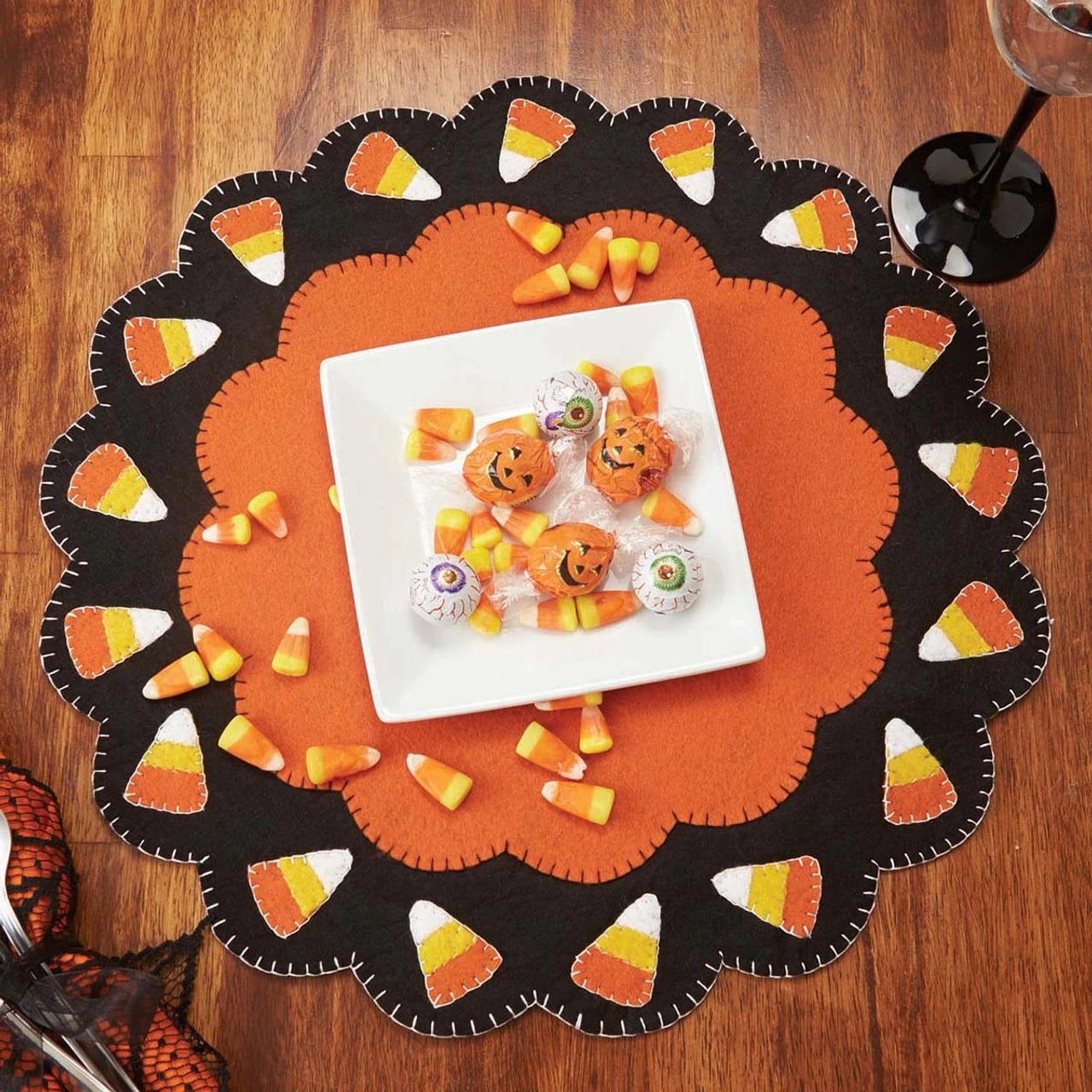 Herrschners Candy Corn Felt Placemats Felt Kit 1 Herrschners Candy Corn Felt Placemats Felt Kit
