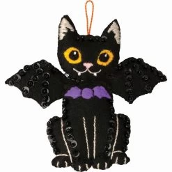 Bucilla Halloween Cats Felt & Sequin Kit -Premier Crafts Outlet Sales Store 179649 3 47203.1693418410