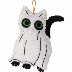 Bucilla Halloween Cats Felt & Sequin Kit -Premier Crafts Outlet Sales Store 179649 4 12076.1693418411