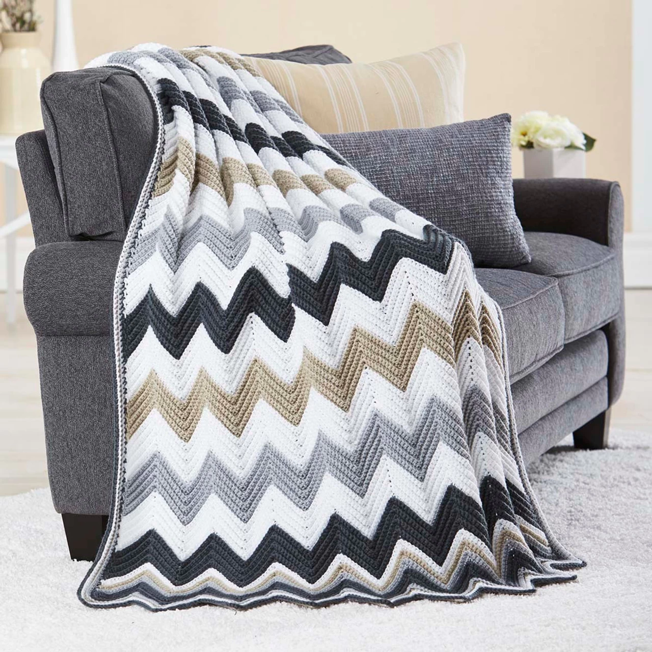 Herrschners Moonlit Sky Afghan Crochet Kit 1 Herrschners Moonlit Sky Afghan Crochet Kit