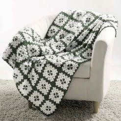 Premier® Premier Fields Of Clover Afghan Crochet Kit