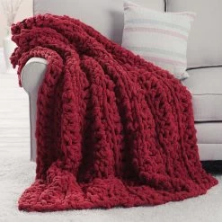 Soho Jumbo Throw Crochet Kit