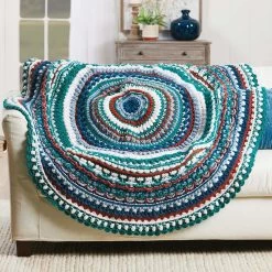 Herrschners Hint Of Autumn Afghan Crochet Kit