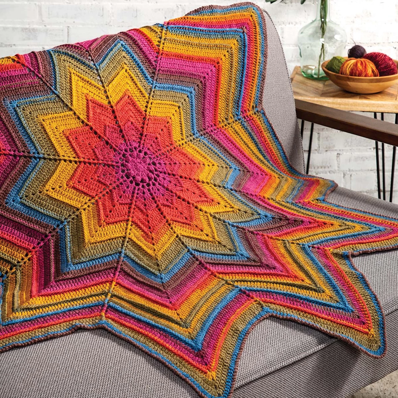 Annie's Daystar Throw Crochet Kit 1 Annie's Daystar Throw Crochet Kit