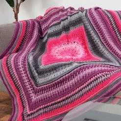 Red Heart Study Of Ombre Afghan Crochet Kit