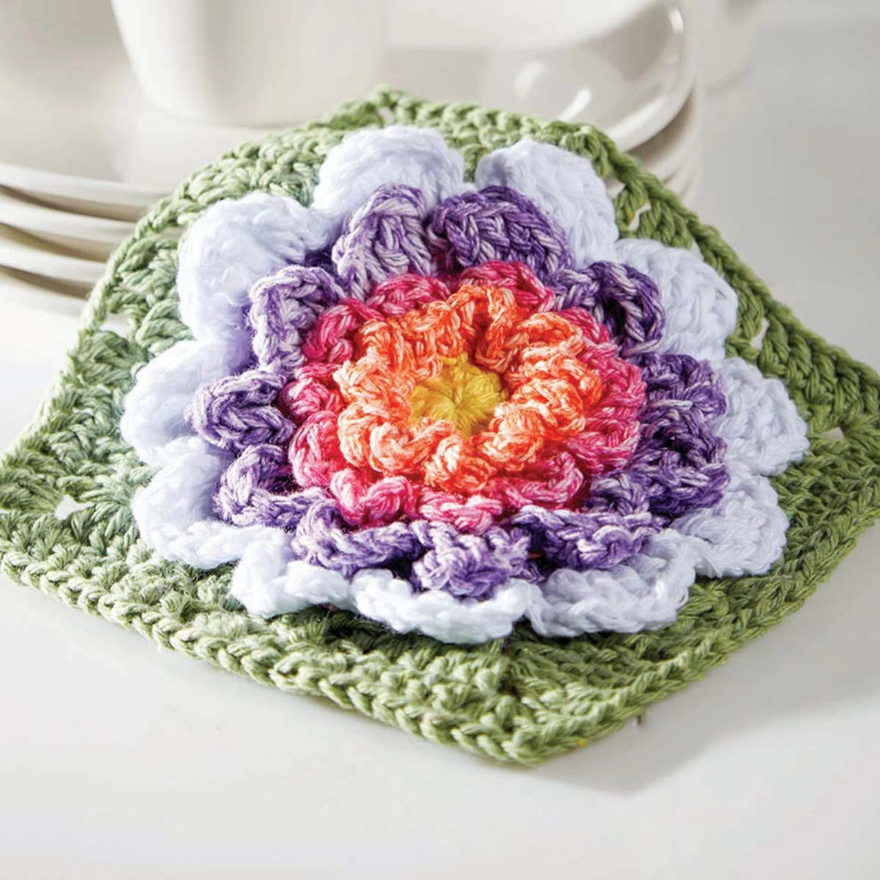 Premier® Premier Full Bloom Dishcloth Crochet Kit 1 Premier® Premier Full Bloom Dishcloth Crochet Kit