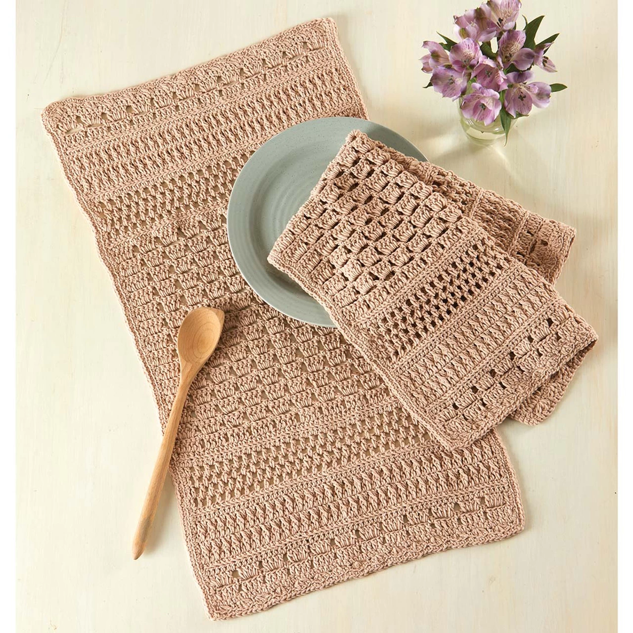 Herrschners Country Lace Kitchen Towels Crochet Kit 1 Herrschners Country Lace Kitchen Towels Crochet Kit