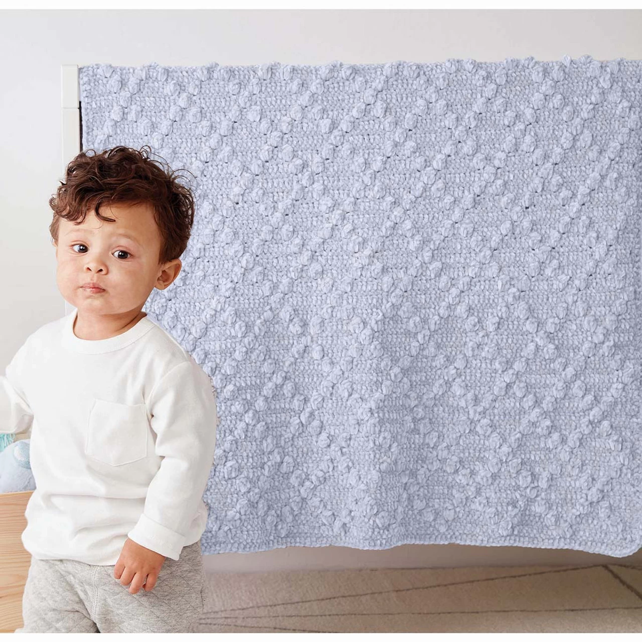 Bernat Diamond Bobble Blanket Crochet Kit 1 Bernat Diamond Bobble Blanket Crochet Kit