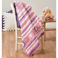 Herrschners Darling Grannies Blanket Crochet Kit