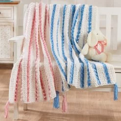 Herrschners Dreamy Baby Blanket Crochet Kit