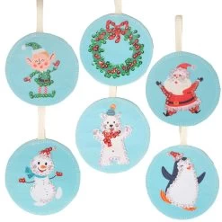 Herrschners Cute Santa Felt & Sequin Kit