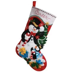 Bucilla Dapper Snowman Stocking Kit