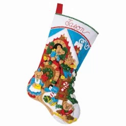 Bucilla A Beary Merry Christmas Stocking Kit