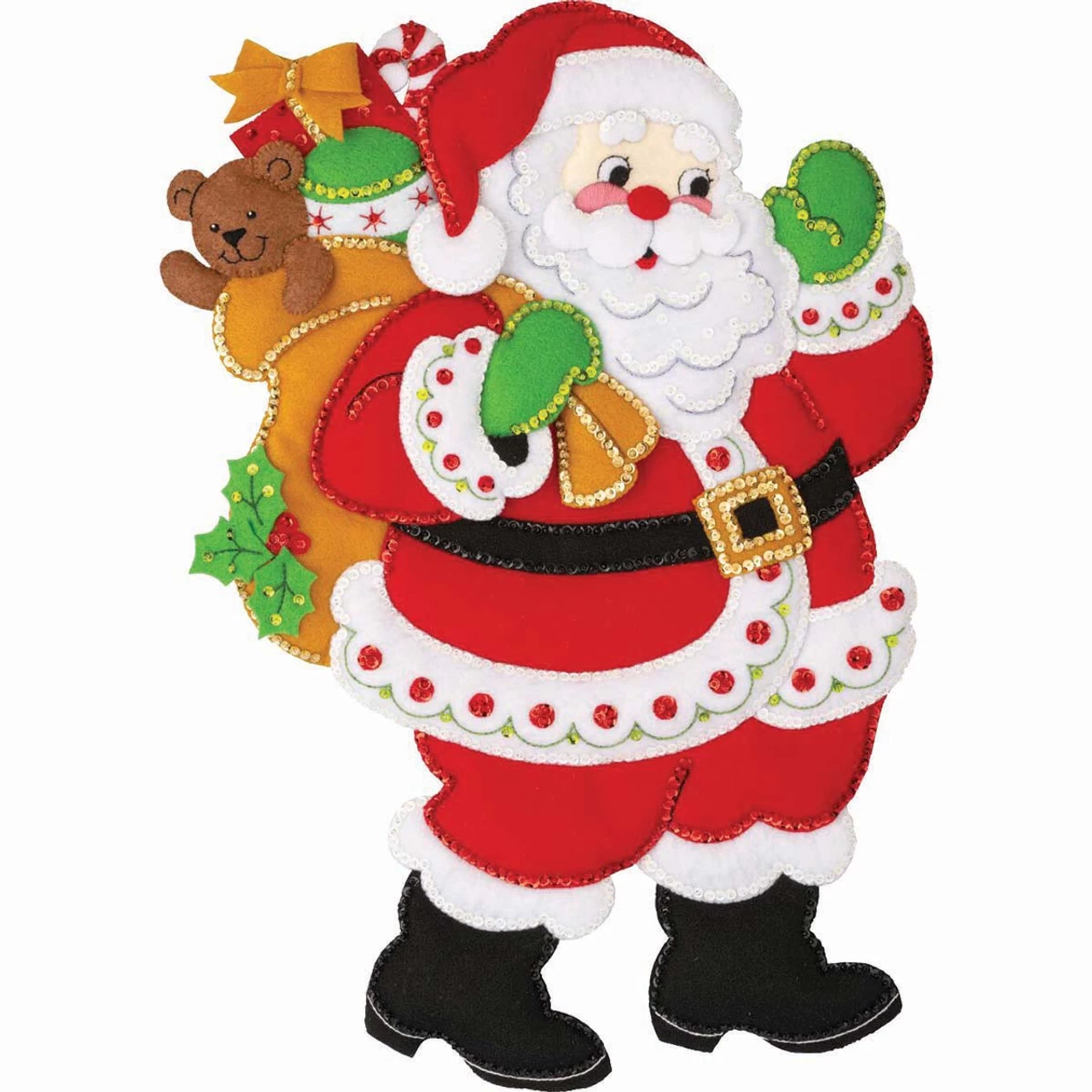 Bucilla Toys From Santa Felt & Sequin Kit 1 Bucilla Toys From Santa Felt & Sequin Kit