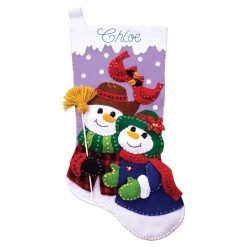 Design Works Snow Couple Stocking Kit