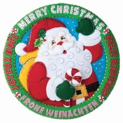 Bucilla Global Greetings Wall Hanging Felt & Sequin Kit